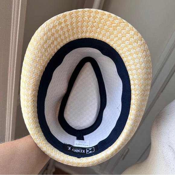 Kenny K. Stingy Brim Toyo Straw Fedora Hat Straw Paper Neutral Sz Large NWOT - Picture 16 of 16